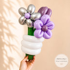 Purple Twisted Balloon Flower Bouquet