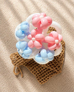 Pink & Blue Daisy Balloon Flower Bouquet