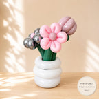 Blush Pink Balloon Flower Pot