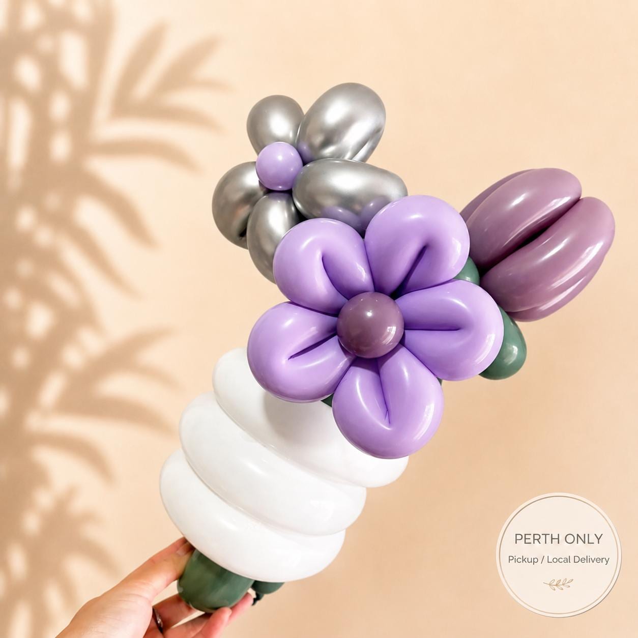 Purple Twisted Balloon Flower Bouquet
