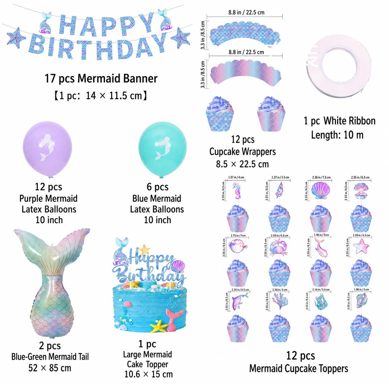 Mermaid Tail Party Kit