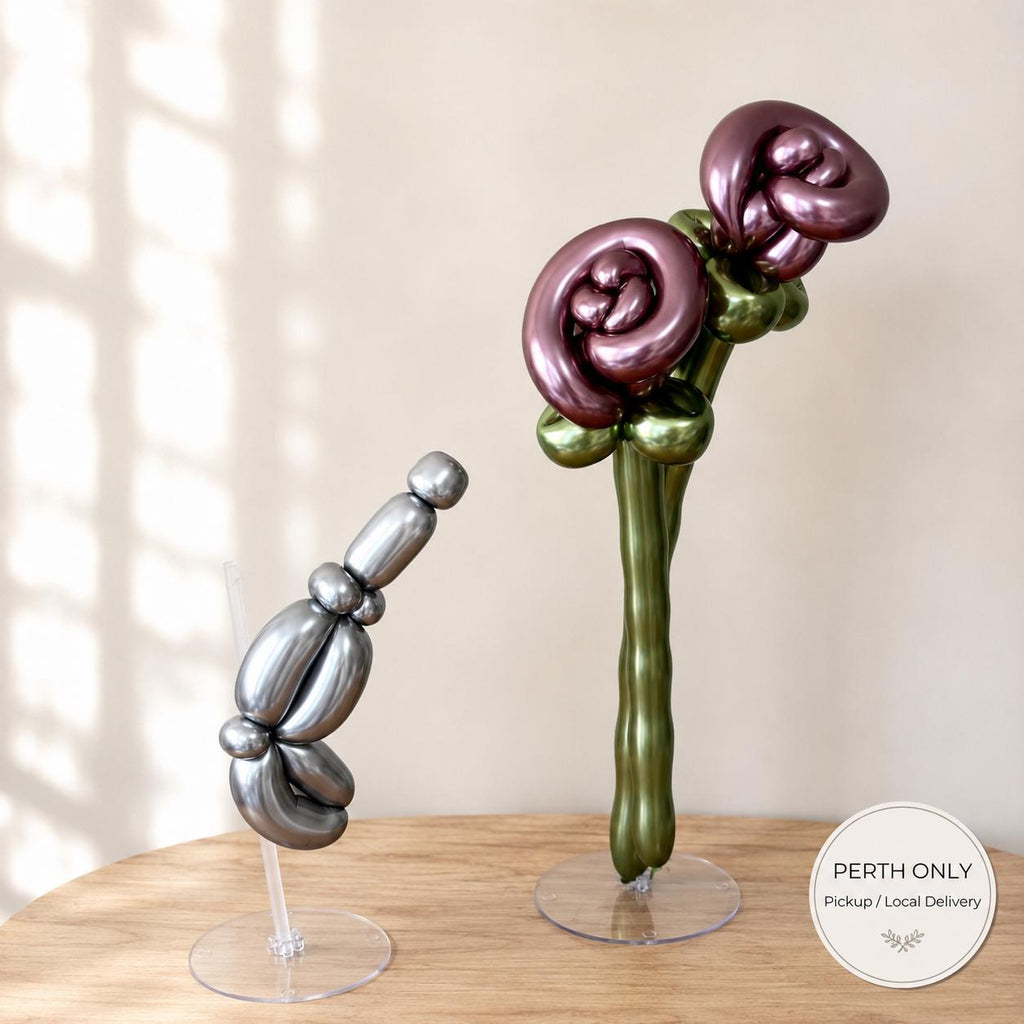 Chrome Rose Balloon Bouquet