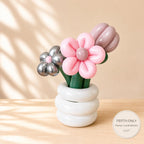 Blush Pink Balloon Flower Pot