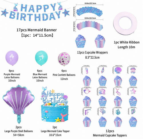 Mermaid Seashell Party Kit