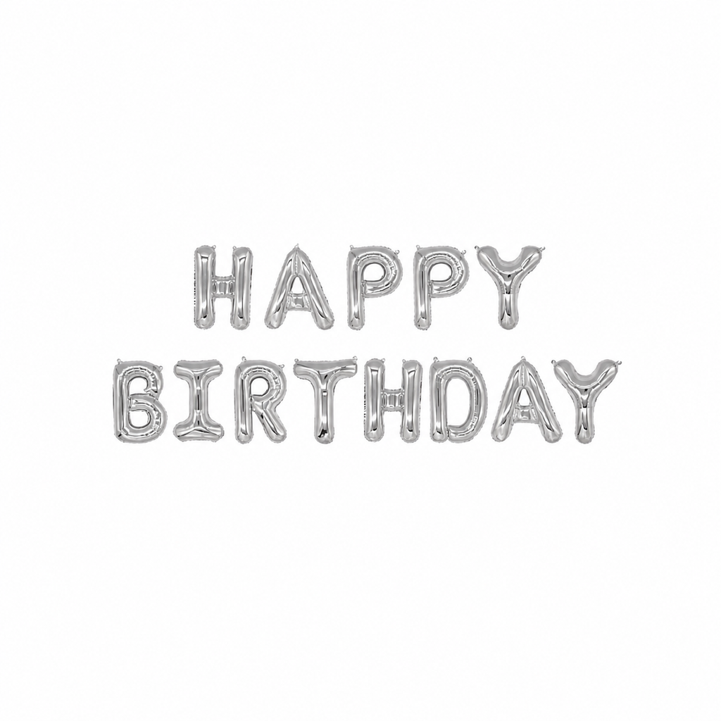 16" HAPPY BIRTHDAY foil balloon banner