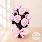 Pink Rose Balloon Flower Bouquet
