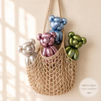 Pastel Chrome Teddy Bear Set