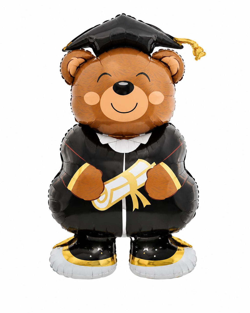 Graduation Bear Balloon, Giant Teddy Bear Foil Balloon with Diploma, Grad Party Decor, College Graduation Gift
