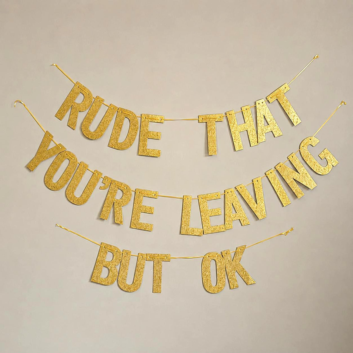 Funny Farewell and Going Away Party Decoration | Pink Glitter Banner | Last Day at work | Retirement Party | Graduation Party Decor