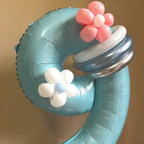 Customisable Birthday Balloon Sculpture | DIY Kit or Fully Assembled Birthday Balloon Display | Birthday Balloon Tower | Number Balloon