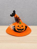 Halloween Pet Witch Hat for Cats, Dogs and Other Pets, Adjustable Halloween Costume Hat, Orange or Black, Pet Photo Prop Australia