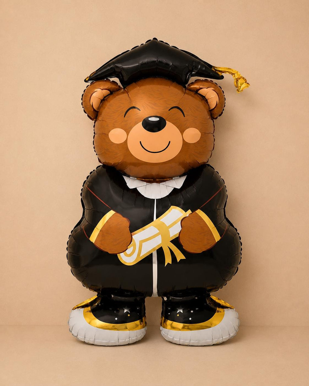 Graduation Bear Balloon, Giant Teddy Bear Foil Balloon with Diploma, Grad Party Decor, College Graduation Gift