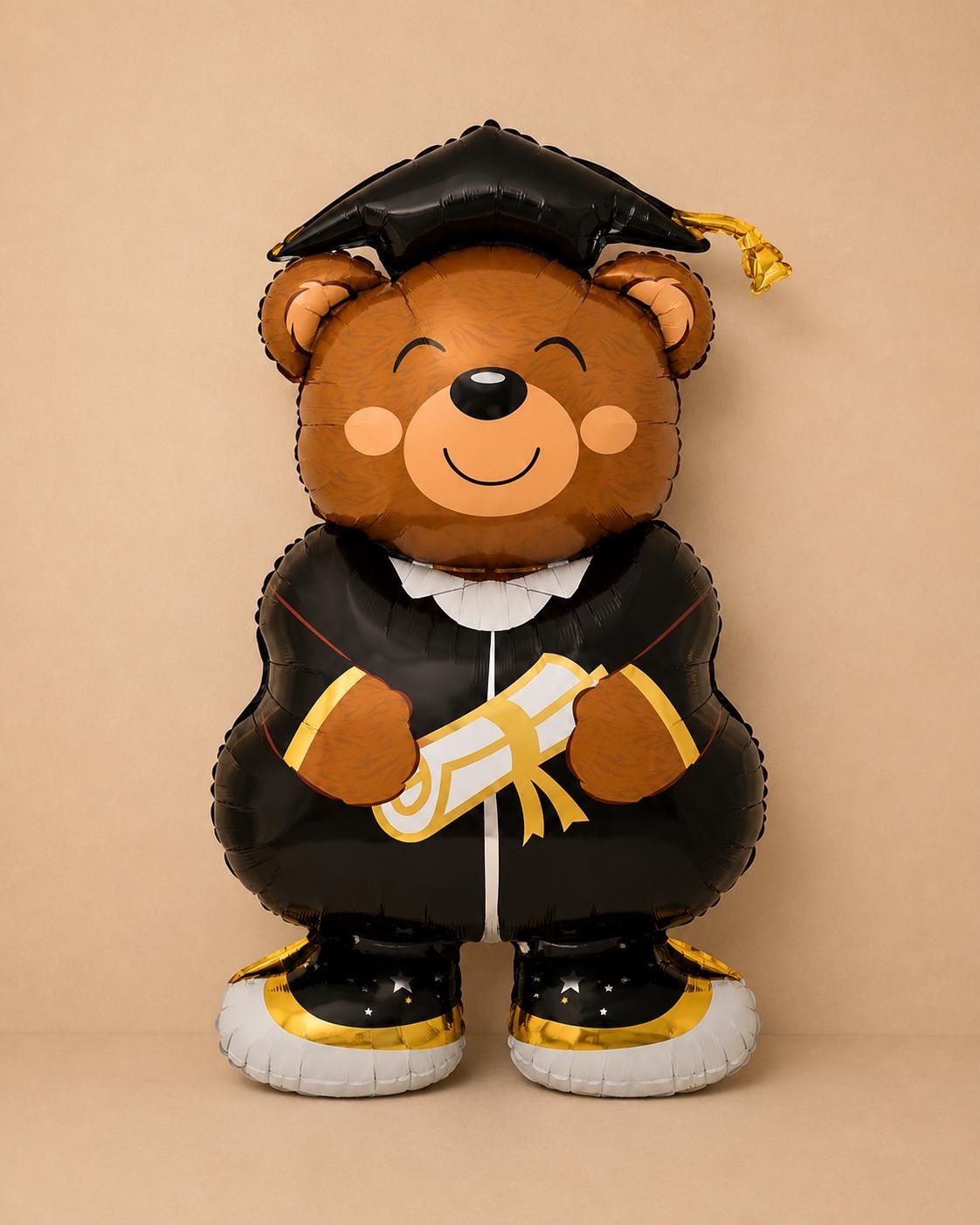 Graduation Bear Balloon, Giant Teddy Bear Foil Balloon with Diploma, Grad Party Decor, College Graduation Gift