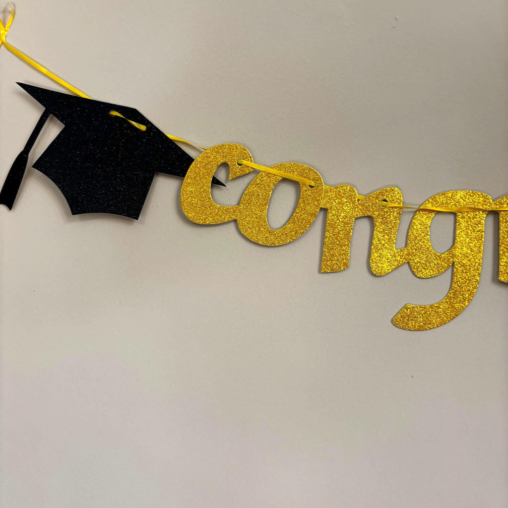 Congratulations Graduation Banner | Graduation Party Decor
