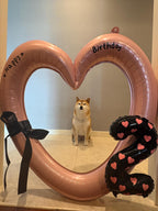 Peach Heart and Number 2 Balloon Stack, 2nd Birthday Decor, Kids Birthday Photo Prop, Photobooth Prop