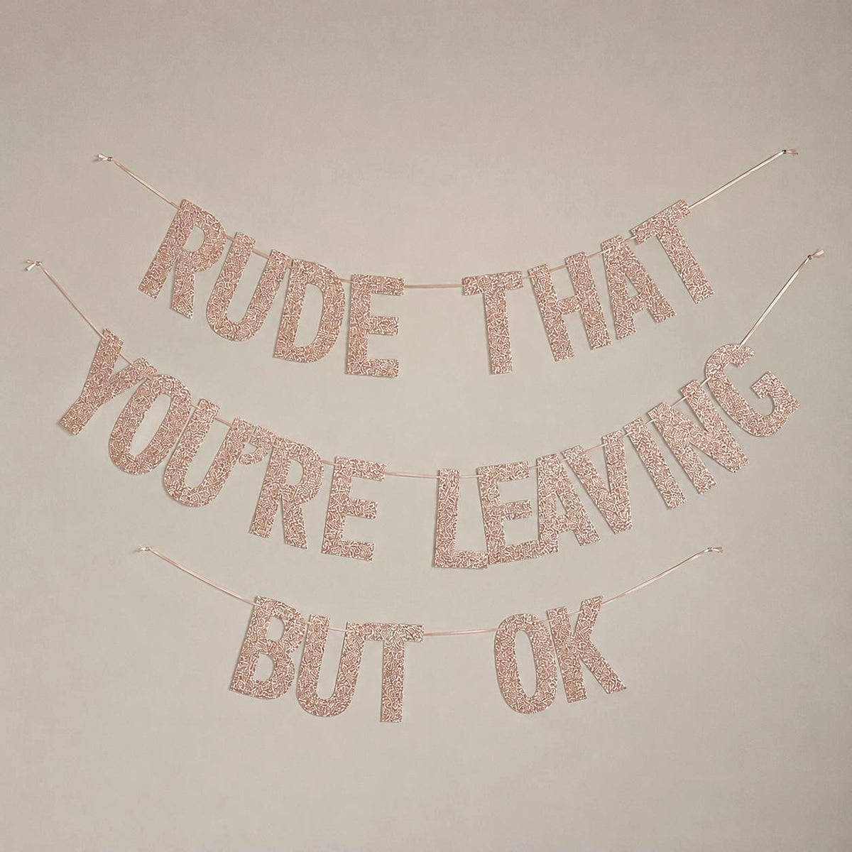 Funny Farewell and Going Away Party Decoration | Pink Glitter Banner | Last Day at work | Retirement Party | Graduation Party Decor