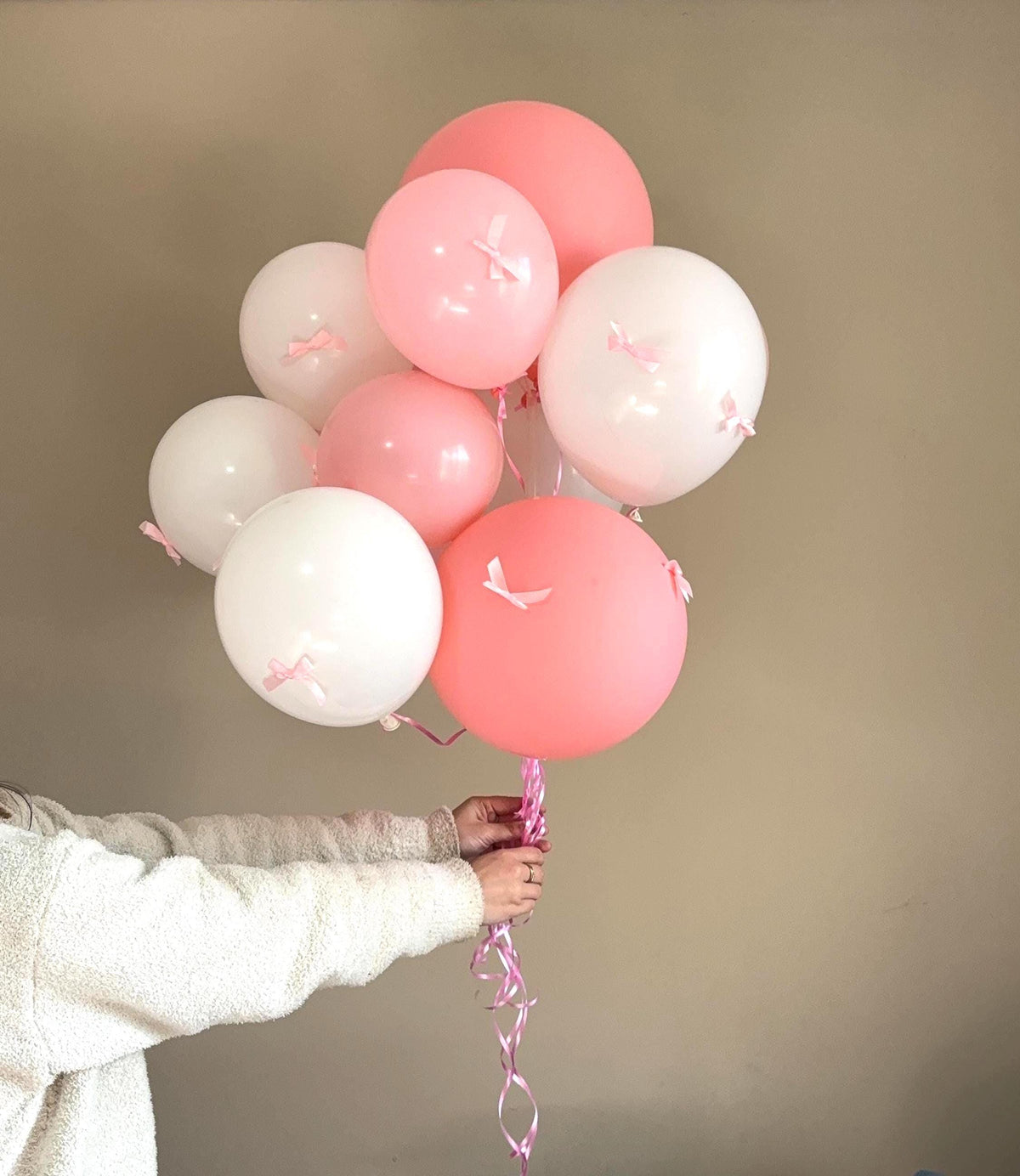 Blush Pink & White Balloon Bouquet | Birthday Balloon | Baby Shower Decor | Baby Girl Balloons | Mothers' Day Gifts | Valentine's Day |Perth