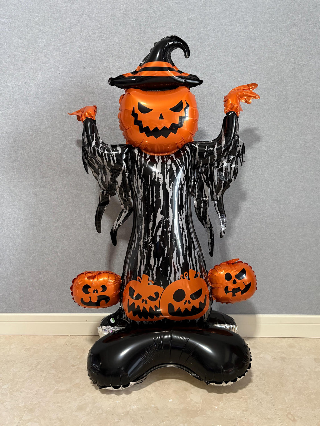 Halloween Pumpkin Witch Balloon Sculpture – Spooky Party Display