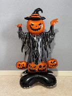 Halloween Pumpkin Witch Balloon Sculpture – Spooky Party Display
