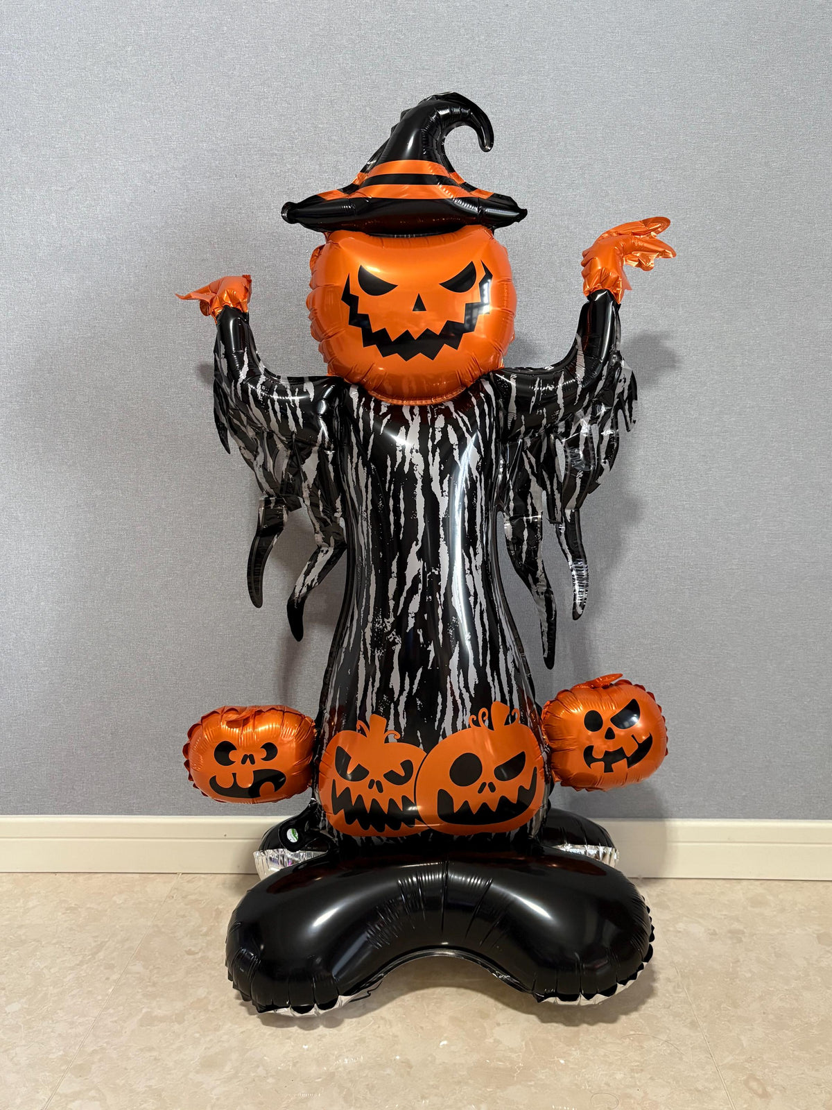 Halloween Pumpkin Witch Balloon Sculpture – Spooky Party Display