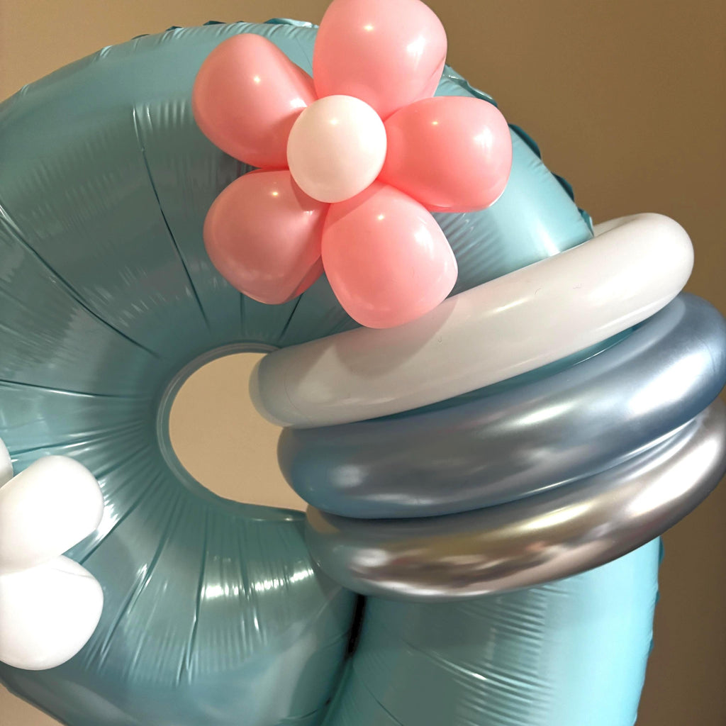 Customisable Birthday Balloon Sculpture | DIY Kit or Fully Assembled Birthday Balloon Display | Birthday Balloon Tower | Number Balloon