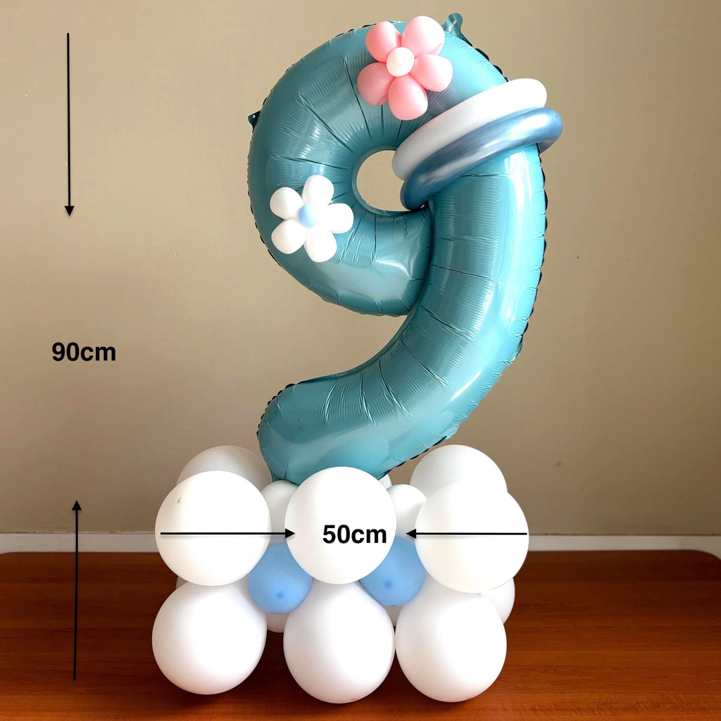 Customisable Birthday Balloon Sculpture | DIY Kit or Fully Assembled Birthday Balloon Display | Birthday Balloon Tower | Number Balloon