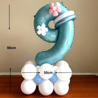 Customisable Birthday Balloon Sculpture | DIY Kit or Fully Assembled Birthday Balloon Display | Birthday Balloon Tower | Number Balloon