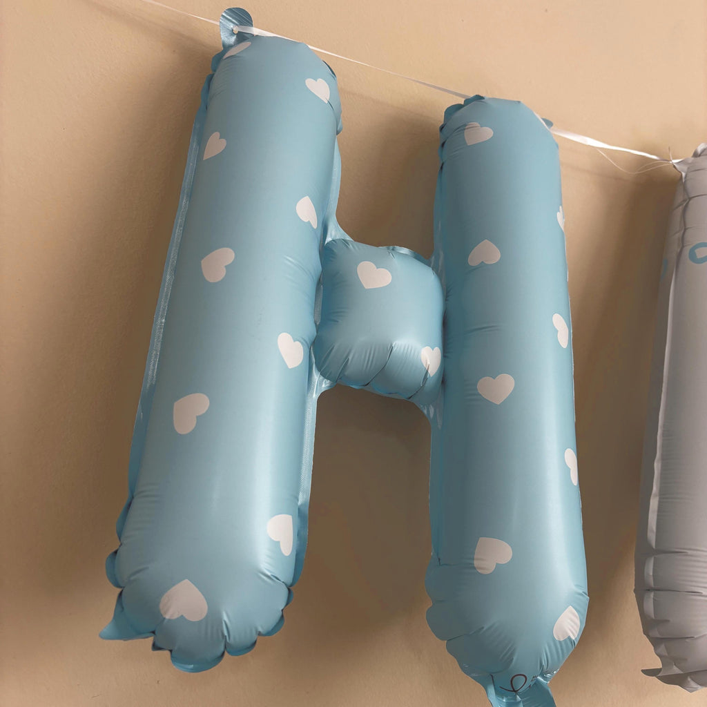 Teddy Bear Happy Birthday Balloon Banner | 16" Foil Letter Balloons | Teddy Bear Birthday Decor