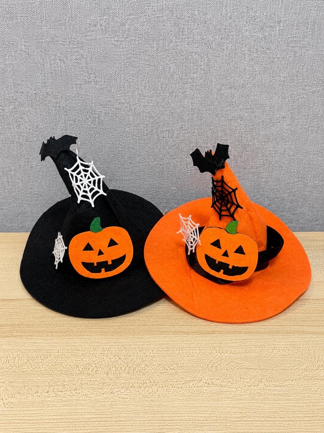 Halloween Pet Witch Hat for Cats, Dogs and Other Pets, Adjustable Halloween Costume Hat, Orange or Black, Pet Photo Prop Australia