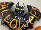 Halloween Bat Balloon |Happy Halloween Foil Balloon |Spooky Bat Party Decor |Halloween Party Decoration | Black Bat Balloon | Perth Balloons
