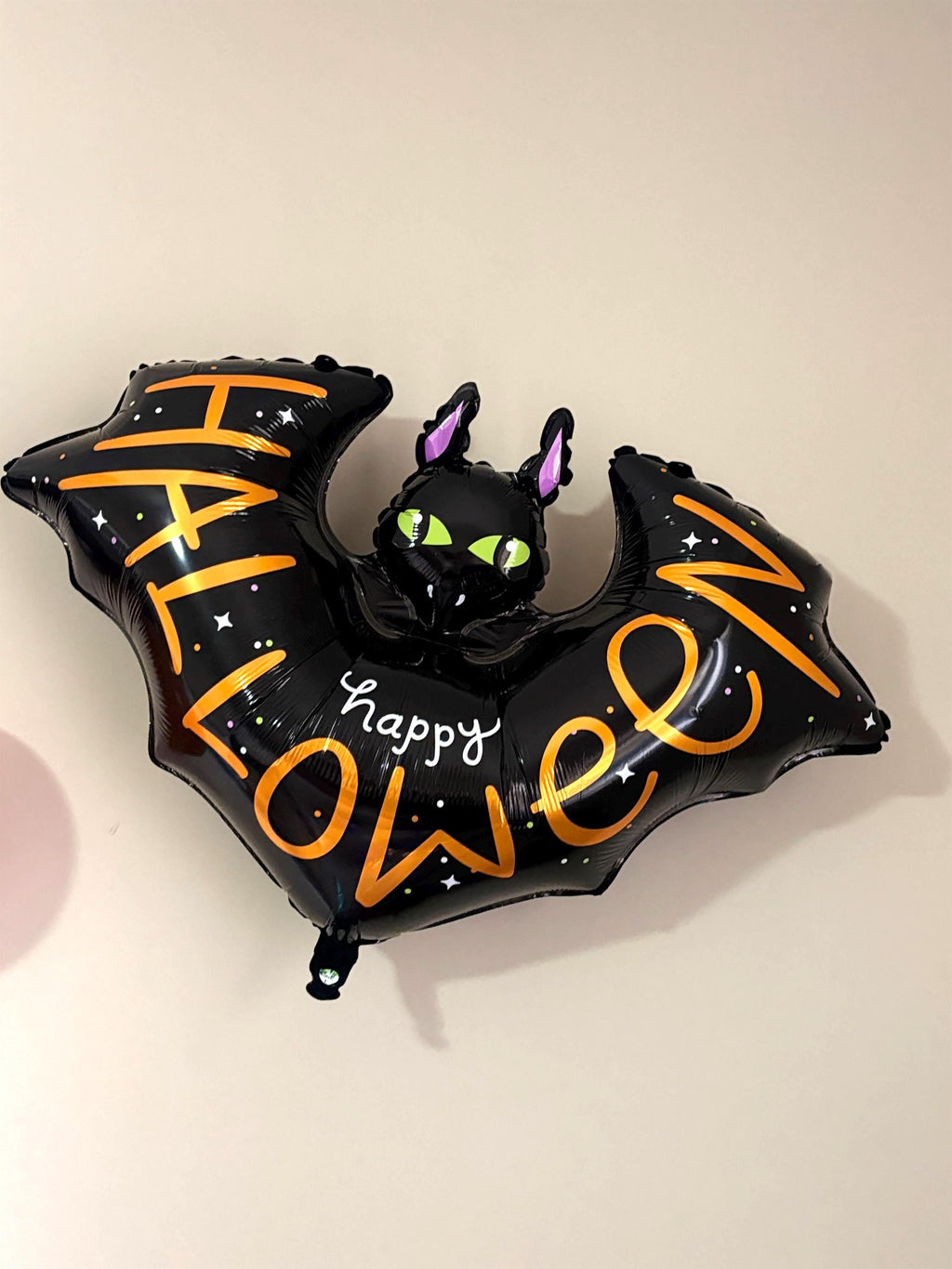 Halloween Bat Balloon |Happy Halloween Foil Balloon |Spooky Bat Party Decor |Halloween Party Decoration | Black Bat Balloon | Perth Balloons