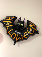 Halloween Bat Balloon |Happy Halloween Foil Balloon |Spooky Bat Party Decor |Halloween Party Decoration | Black Bat Balloon | Perth Balloons