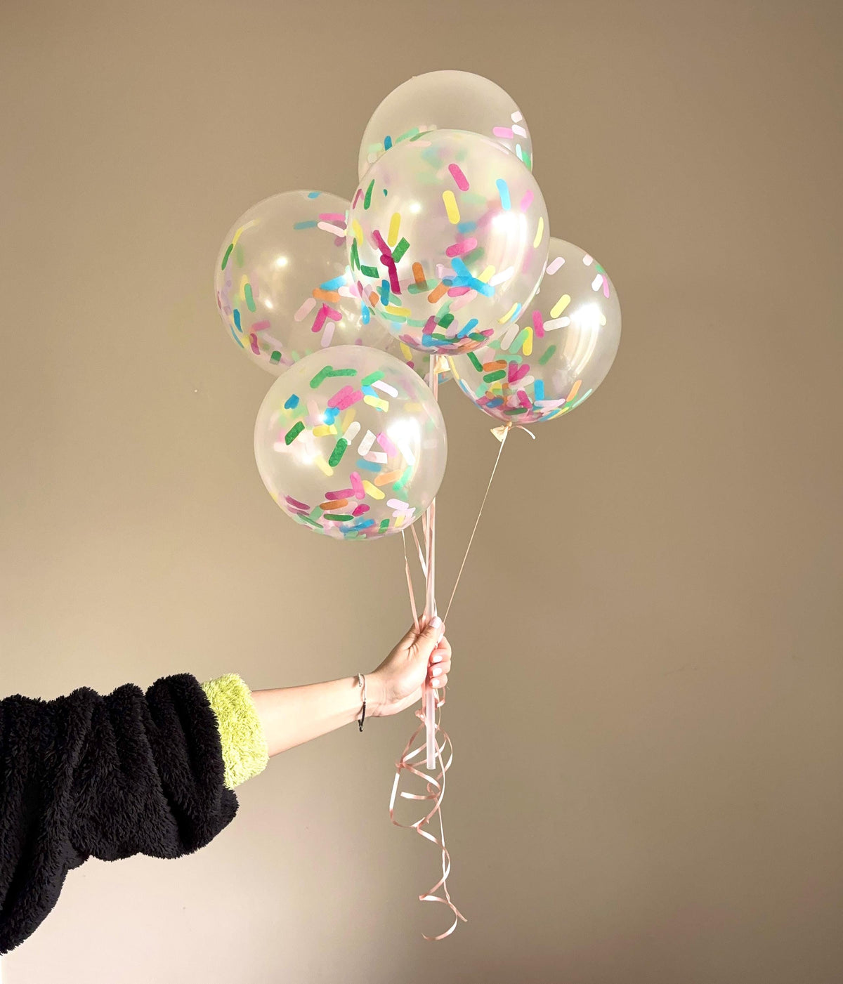 12" Confetti Balloon Bouquet |Colourful Balloon Arrangement | Birthday Balloons | Gift for Kids | Party Decor | Photo Prop | Perth Balloons
