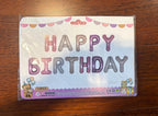 16" happy birthday foil balloon banner