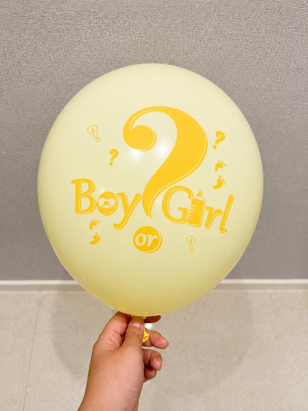 Gender Reveal Balloons, 12" Pink Blue Yellow Baby Shower Decor (12 Pack)