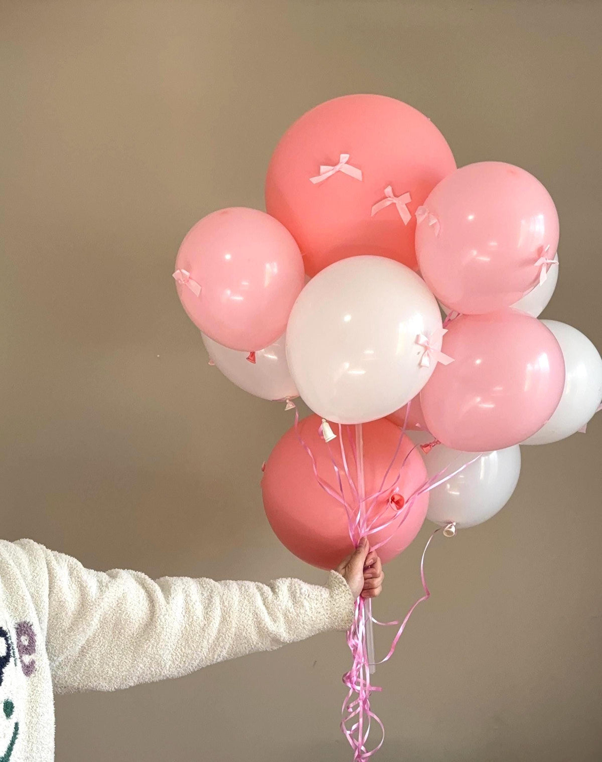 Blush Pink & White Balloon Bouquet | Birthday Balloon | Baby Shower Decor | Baby Girl Balloons | Mothers' Day Gifts | Valentine's Day |Perth