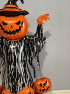 Halloween Pumpkin Witch Balloon Sculpture – Spooky Party Display