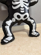 Giant Skeleton Foil Balloon – Black & White Halloween Party Decor