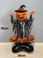 Halloween Pumpkin Witch Balloon Sculpture – Spooky Party Display