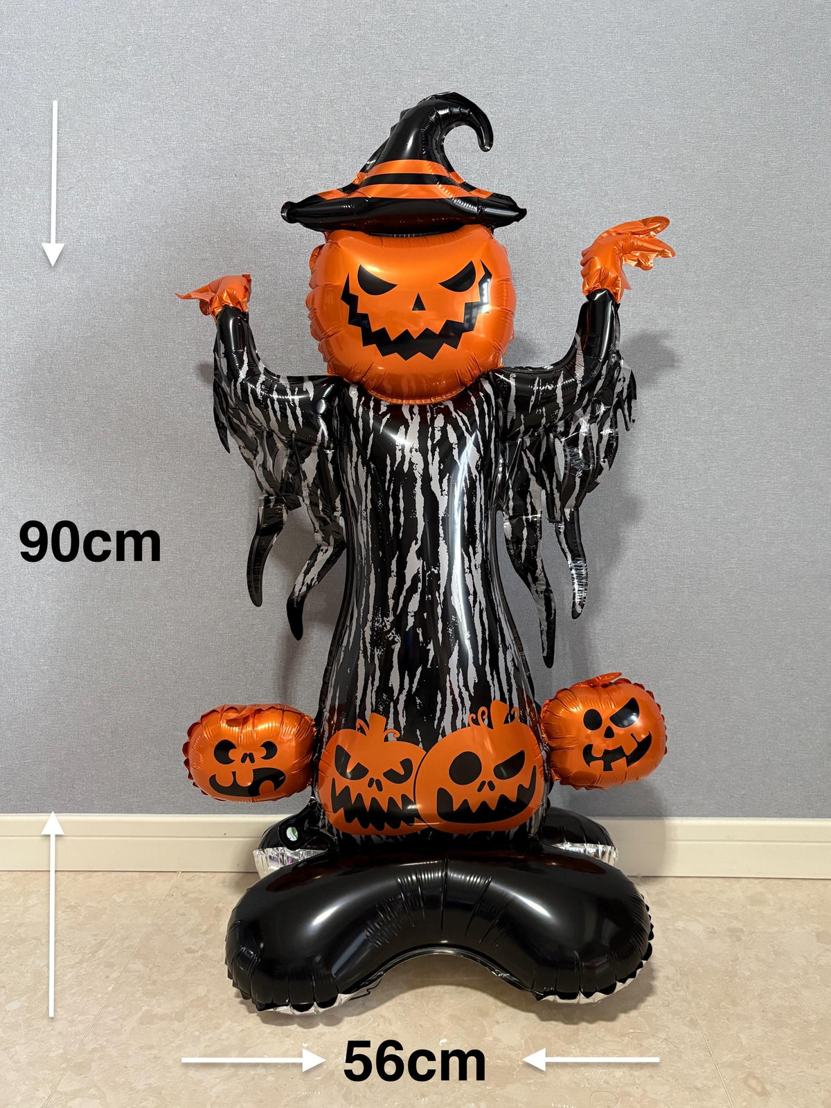 Halloween Pumpkin Witch Balloon Sculpture – Spooky Party Display