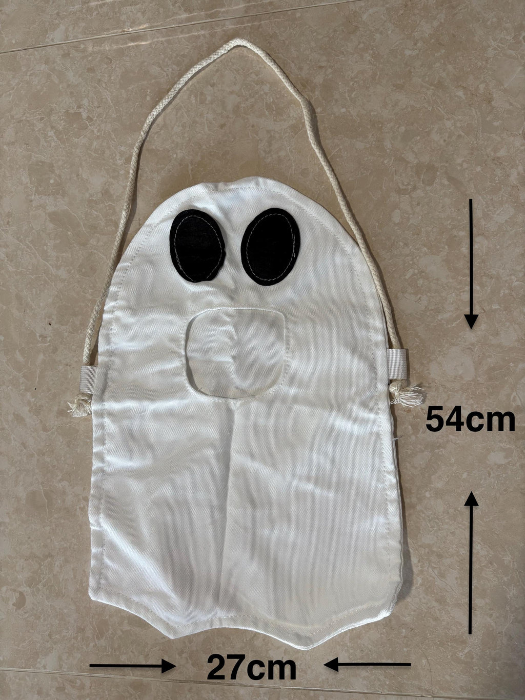 Halloween Ghost Treat Bags | Spooky Trick-or-Treat Party Favour (White, Orange)