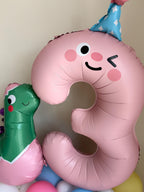 Customisable Dinosaur Number Birthday Balloon Display, Number Balloons, Dinosaur Birthday Decorations, Kids Birthday Balloon Garland