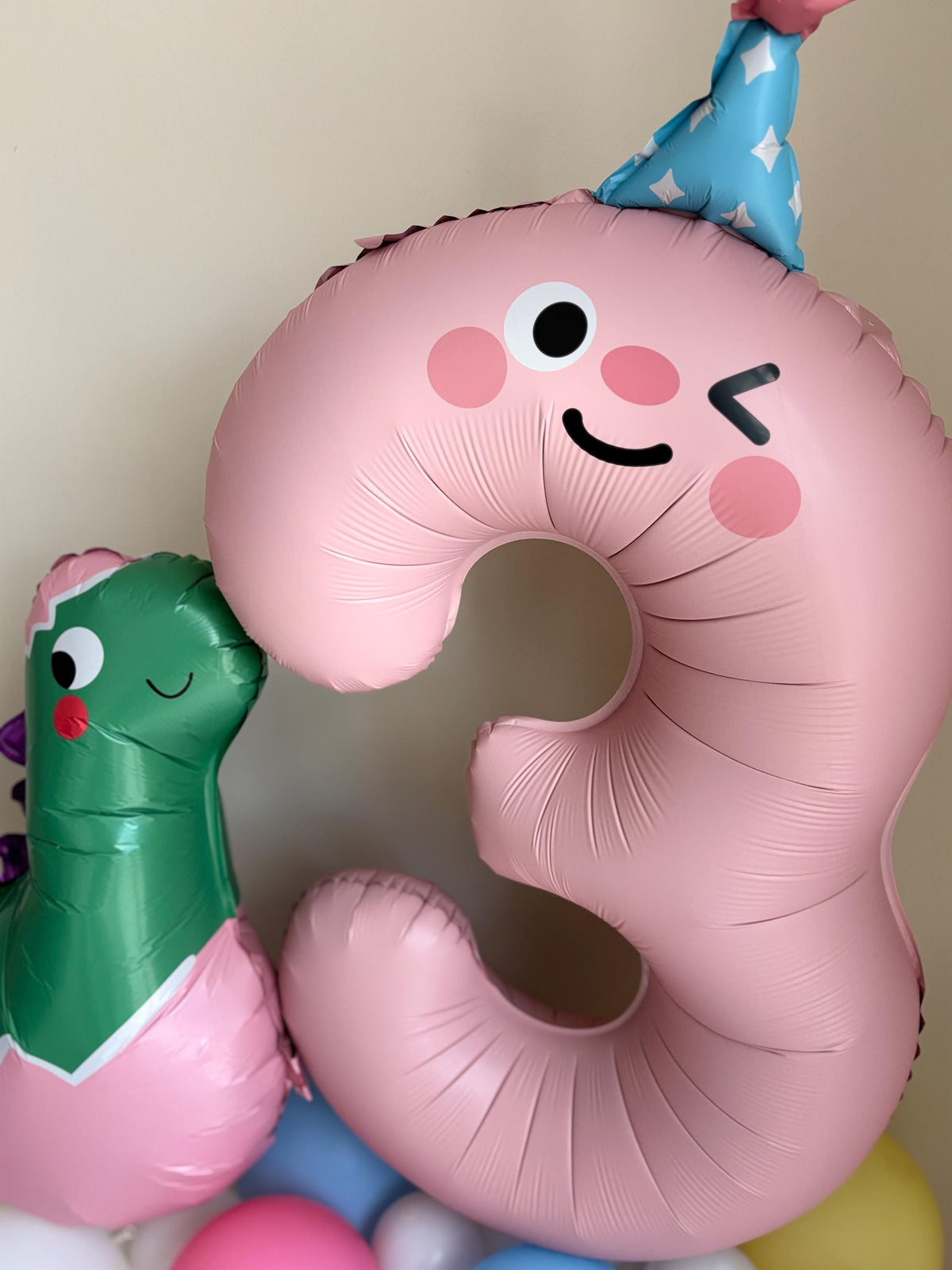 Customisable Dinosaur Number Birthday Balloon Display, Number Balloons, Dinosaur Birthday Decorations, Kids Birthday Balloon Garland