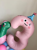 Customisable Dinosaur Number Birthday Balloon Display, Number Balloons, Dinosaur Birthday Decorations, Kids Birthday Balloon Garland