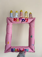 Happy Birthday Photo Frame Balloon, Birthday Photo Booth Prop, Kids Birthday Party Decorations, Inflatable Birthday Frame, Birthday Backdrop