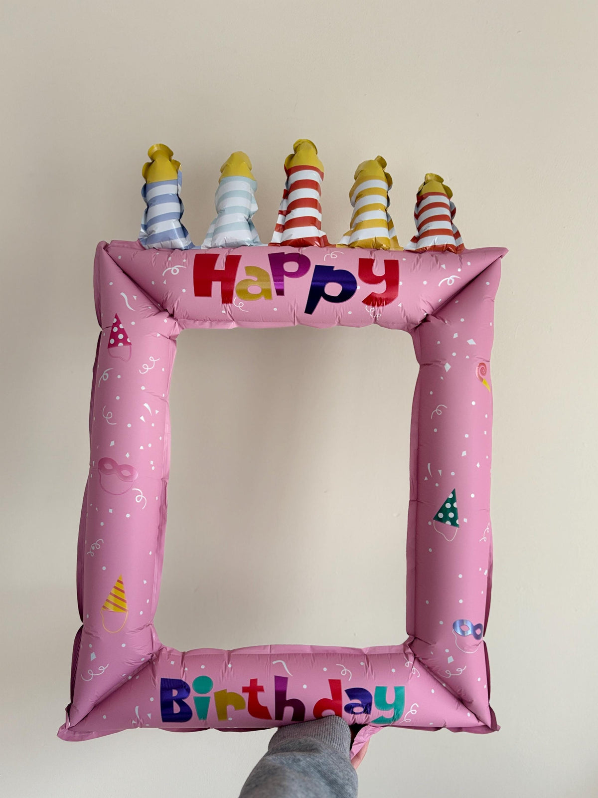 Happy Birthday Photo Frame Balloon, Birthday Photo Booth Prop, Kids Birthday Party Decorations, Inflatable Birthday Frame, Birthday Backdrop
