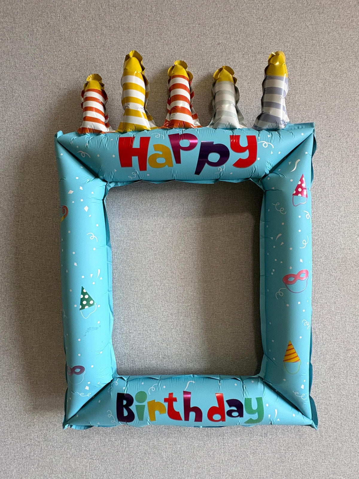 Happy Birthday Photo Frame Balloon, Birthday Photo Booth Prop, Kids Birthday Party Decorations, Inflatable Birthday Frame, Birthday Backdrop