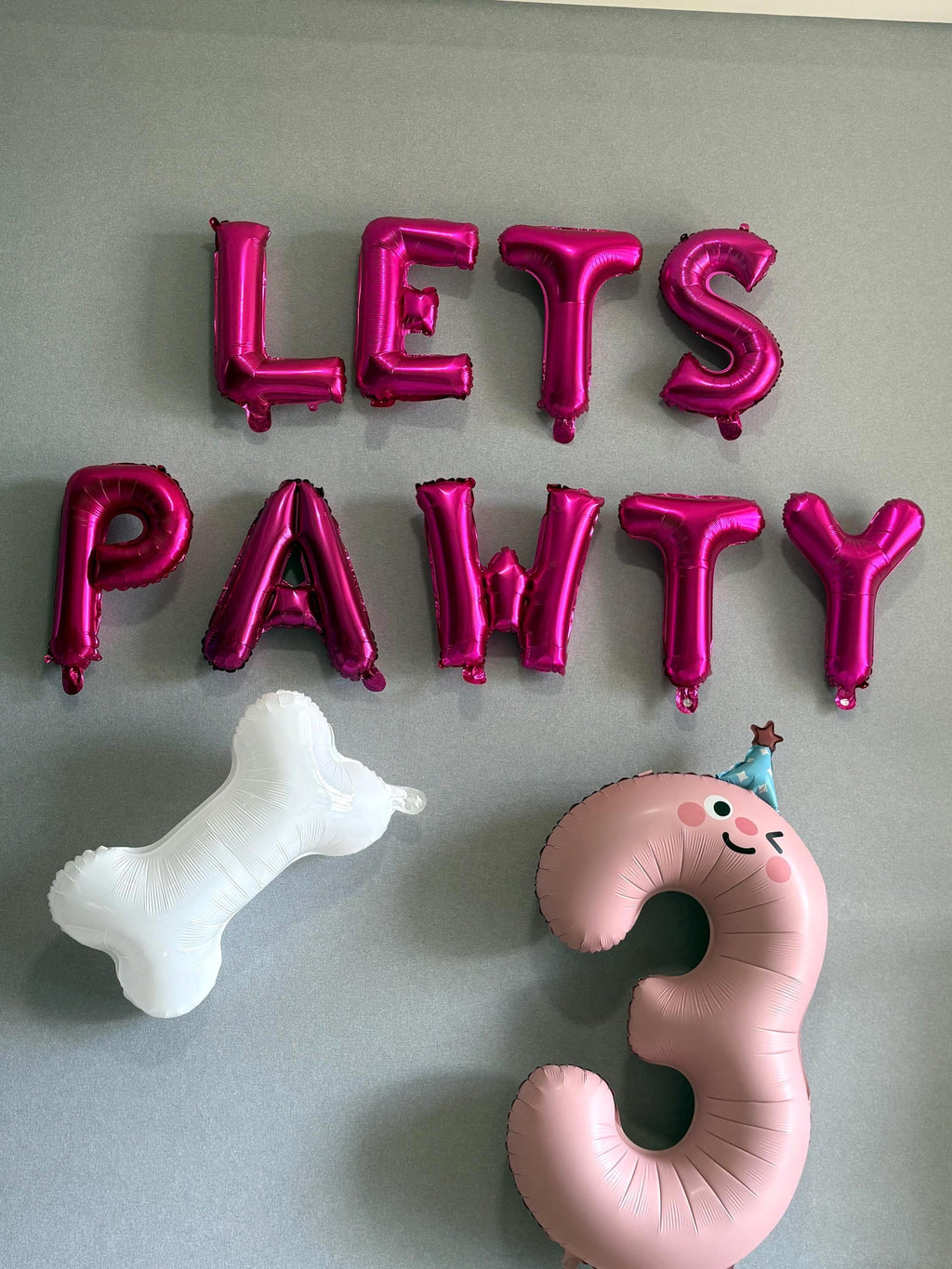 Pet Party Decor: 16" LETS PAWTY Foil Balloons | Dog & Cat Birthday Celebrations | Fun Pawty Balloons