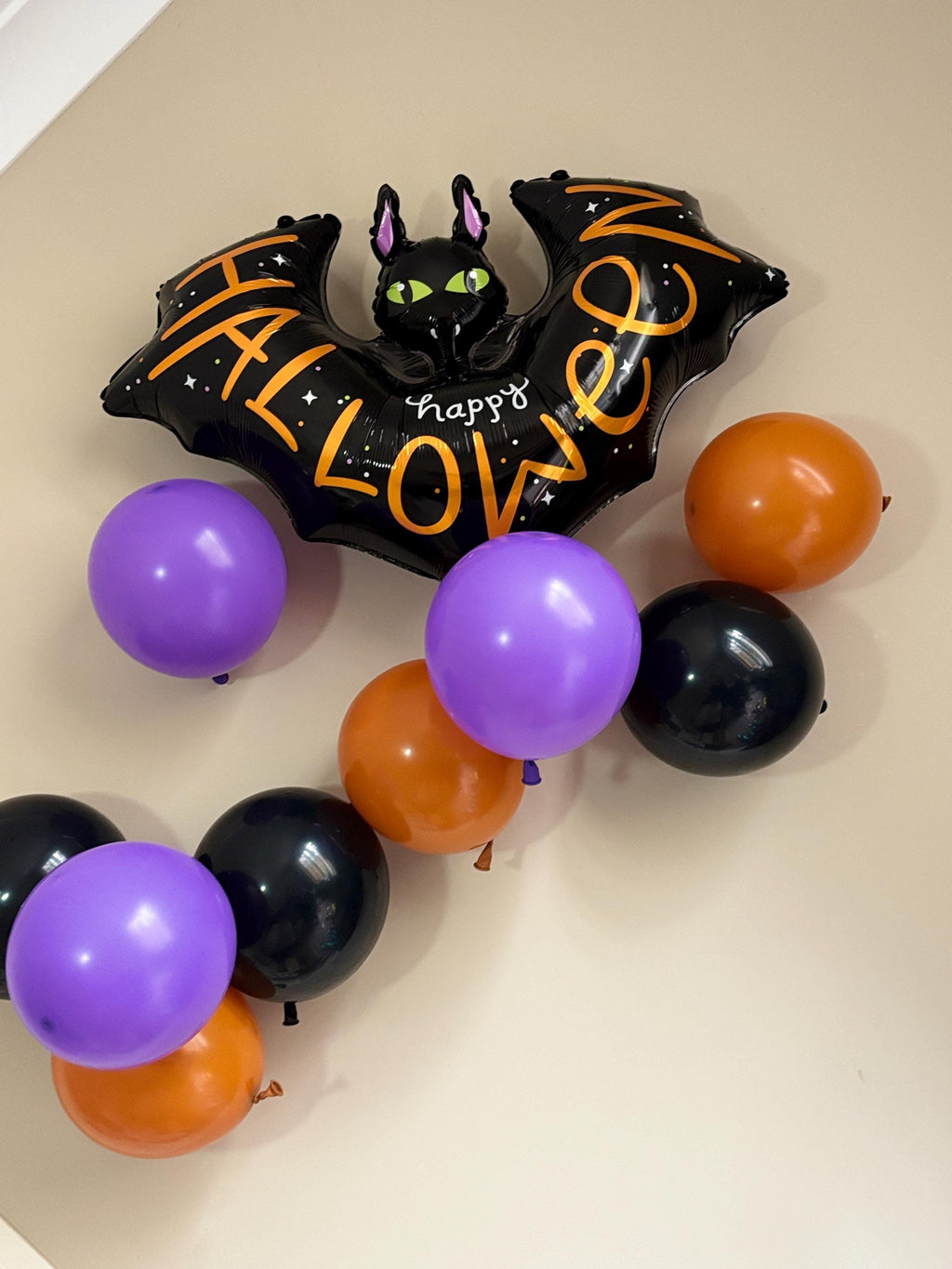 Halloween Bat Balloon |Happy Halloween Foil Balloon |Spooky Bat Party Decor |Halloween Party Decoration | Black Bat Balloon | Perth Balloons