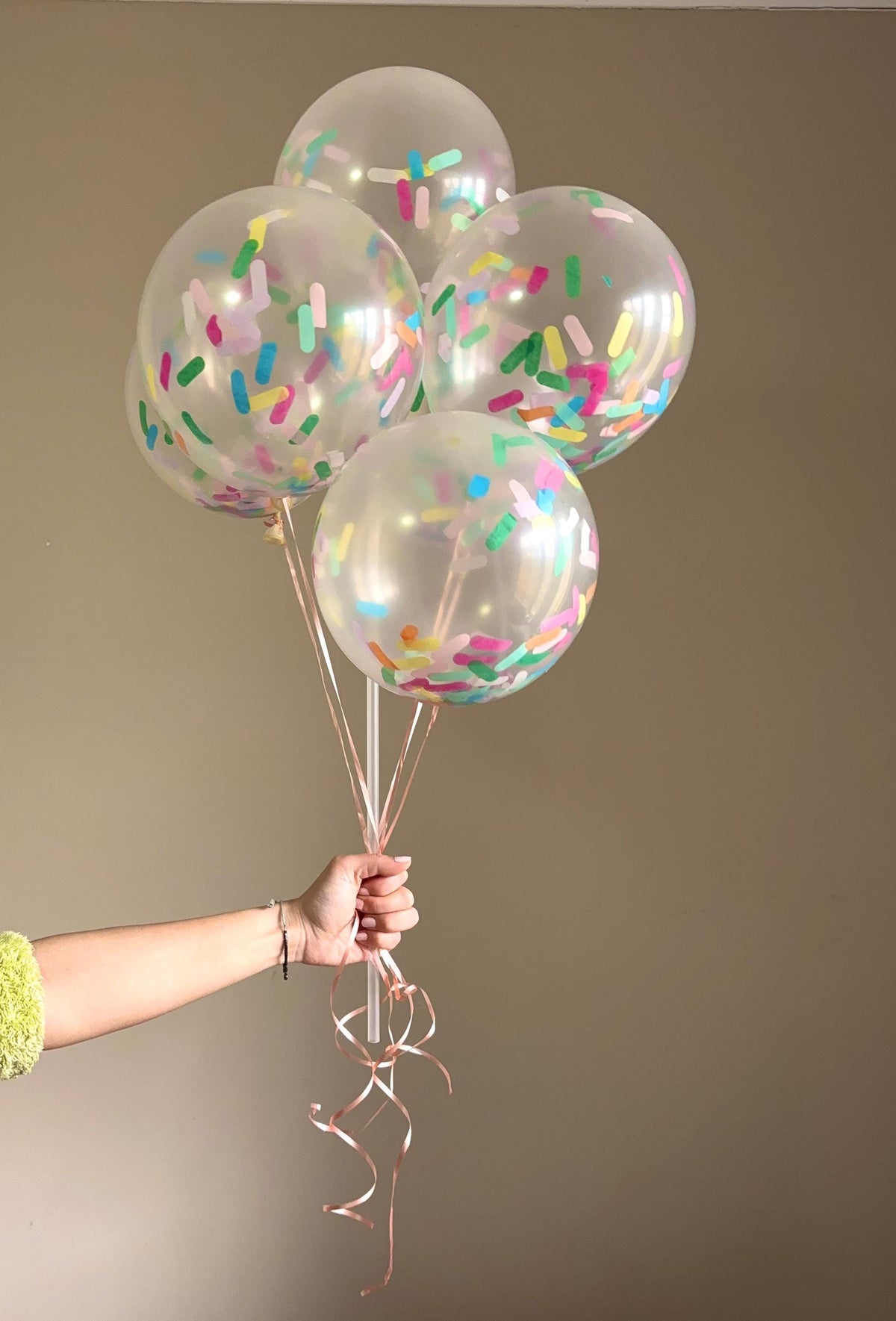 12" Confetti Balloon Bouquet |Colourful Balloon Arrangement | Birthday Balloons | Gift for Kids | Party Decor | Photo Prop | Perth Balloons